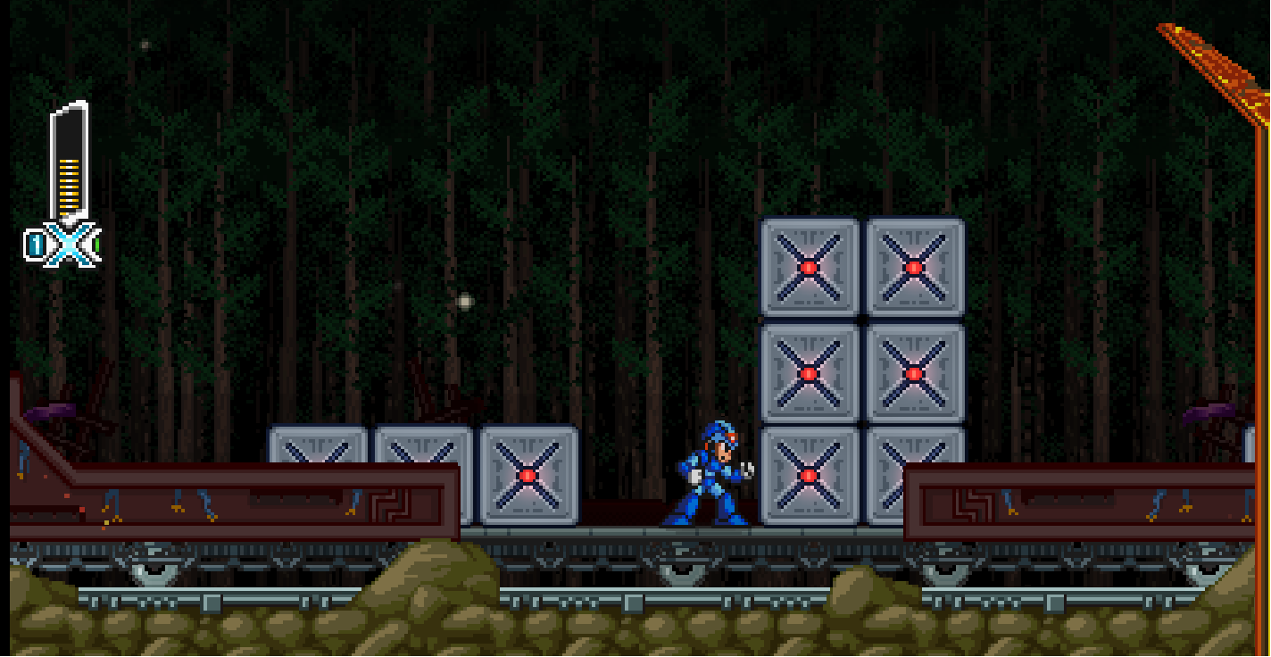 X stands beside a stack of crates before a route that demands careful air movement